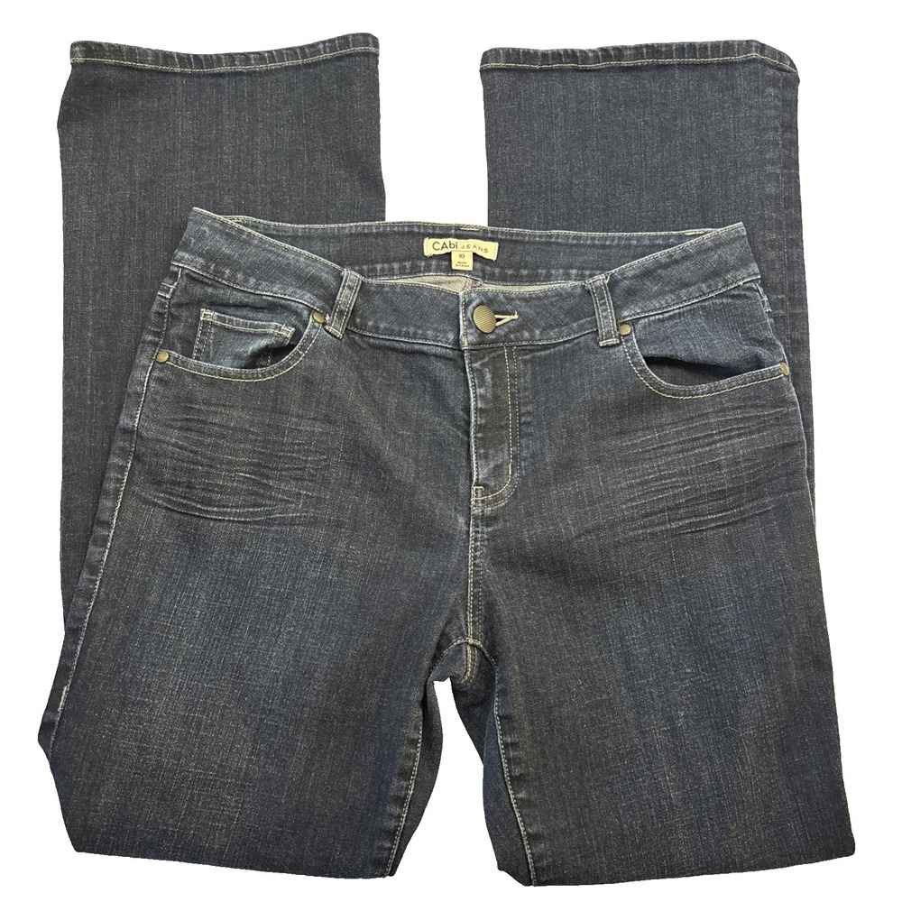 Cabi Women Bootcut Jeans Sz 10 Medium‎ Wash Blue Curvy Stretch